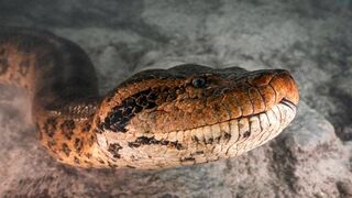 Face à face avec l'anaconda